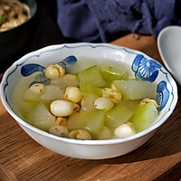 Winter Melon and Lotus Seed Soup (No Oil)# Make a good dish, Self-pampering! #How to do illustration 6