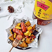 #Looking at Grandma's Country Fragrant Mid-Autumn Festival#Garlic Pumpkin Grilled Sausage Recipe Illustration 9