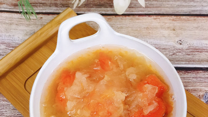 Papaya and Tremella Sugar Water