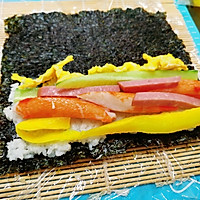 Easy to use~Illustration of how to make seaweed sushi roll~6