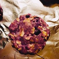 Oatmeal Purple Sweet Potato Biscuits#Internet celebrity food I will do it# Illustration of how to do it 7