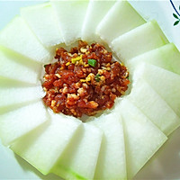 Steamed winter melon with minced meat: Illustration of how to make steamed vegetables at home in summer 6 