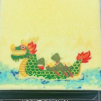 #情龙五粽粽有 reward#Dragon Boat Festival dragon boat painting Cake recipe illustration 4