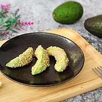 Illustration of how to make coconut fried avocado snacks 10