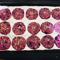 Oatmeal Purple Sweet Potato Biscuits#Internet celebrity food I will do it# Illustration of practice9