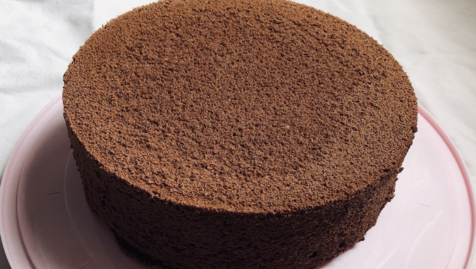 Eight-inch chocolate chiffon cake