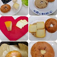 #Francenaturalcheesechallenge#Energy-filled breakfast/Cheese Beef Patty Bagel Recipe Illustration 1