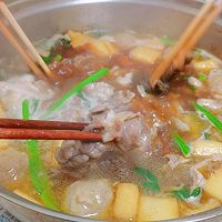 # Travel的 Delicious# Illustration of how to make hairy belly mutton hot pot 7