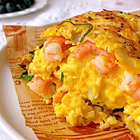 10-minute quick breakfast! Explosive cheese, seafood and vegetable omelets Illustration of how to do it 6