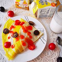 #蛋funexperience#Ten minutes of healthy breakfast—tomato and egg filling Illustration of how to make cakes 10