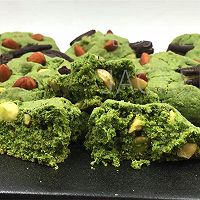 Matcha American hazelnut cookie, a little surprise in one bite. Illustration of how to do it 17