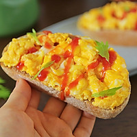 #打工的healthmeal#Tender and smooth for ten minutes Quick breakfast ~ Illustration of how to make smooth egg whole wheat sandwich 11