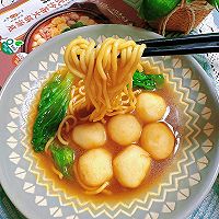 #i上五日吃在e开#10-minute quick breakfast -Illustration of how to make Hong Kong style Shacha fish ball noodles 9