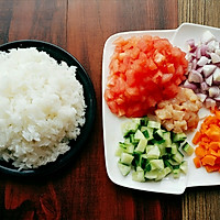 Illustration of how to make low-fat vegetable chicken meal 2