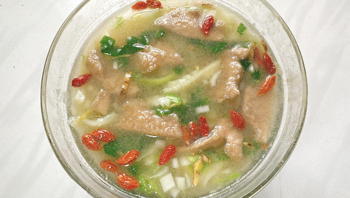 Pork Liver and Luffa Soup