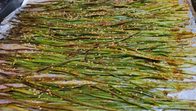 Oven roasted leeks