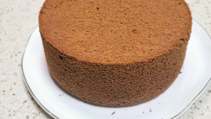 Six-inch chocolate chiffon cake