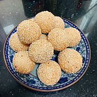 Illustration of simple snack fried sesame balls for breakfast 19