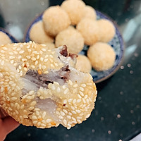 Illustration of simple snack fried sesame balls for breakfast 22