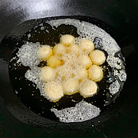 Illustration of simple snack fried sesame balls for breakfast 16