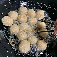 Illustration of simple snack fried sesame balls for breakfast 17