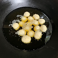 Illustration of simple snack fried sesame balls for breakfast 15