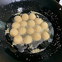 Illustration of simple snack fried sesame balls for breakfast 18