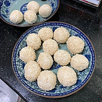 Illustration of simple snack fried sesame balls for breakfast 13