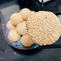 Illustration of simple snack fried sesame balls for breakfast 20