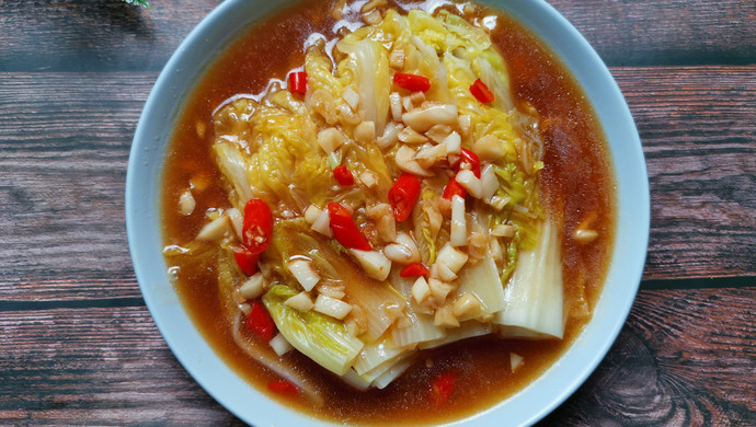 Baby Cabbage in Oyster Sauce