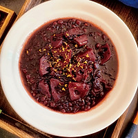 #The delicious food in travel#Autumn Lotus Root Black Rice Porridge Recipe Illustration 7