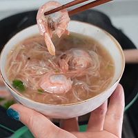 #One vegetable and one meal all confess#It is best to eat it for breakfast , Canadian Arctic shrimp noodles are batteredIllustration of how to do it 8