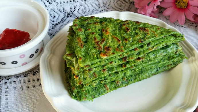 Spinach pancake