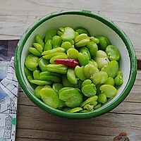 Seasonal ingredients - Illustration of how to make stir-fried broad beans and rice 6