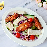 #frenchnaturalcheesechallenge#brie cheese chicken wing salad Illustration of how to do it 5