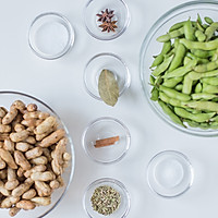 Summer quick snacks boiled edamame & boiled peanuts illustration 2