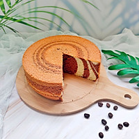 Double delicious chocolate zebra chiffon cake recipe illustration 10