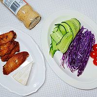 #french natural cheese challenge#Brie cheese chicken wing salad recipe illustration 1