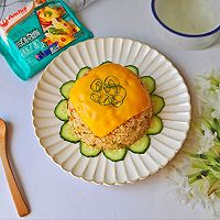 #cheesecoverwasexplodedchangezhiwei#cheesecover was fried with rice Illustration of how to do it 12