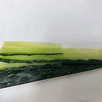 Illustration of how to make cucumber and jade fans 6