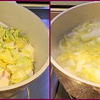 Affordable stomach-warming soup - yam, cabbage and tofu soup recipe 4