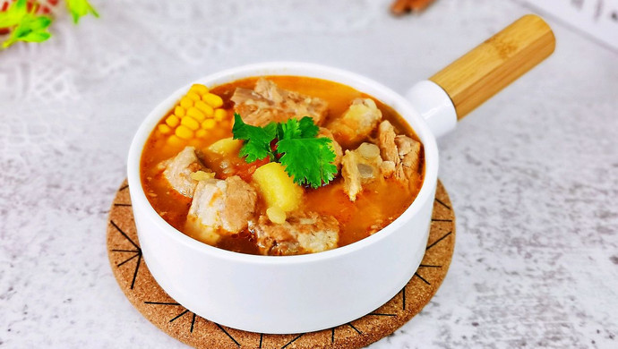 Tomato and Corn Pork Ribs Soup