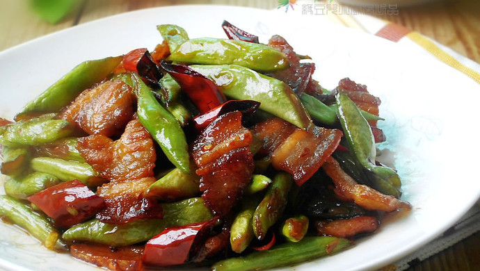 Stir-fried French Beans with Pork Belly