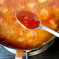 Illustration of how to make tomato and enoki mushroom egg soup 7