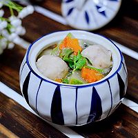 Illustrations of cuttlefish balls, winter melon and fungus stew#seniornutritionist# 15