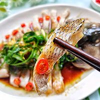 #Celebrity Chef Juice, Round Mid-Autumn Festival Delicious#Every holiday A must-have ~ steamed seabass is amazing! Recipe 12