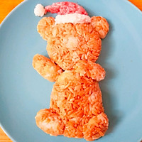 #Enviable Christmas Dinner#Christmas Bear Rice Ball Illustration of how to do it 4