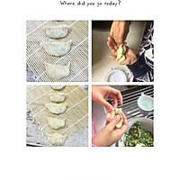 Dumpling wrapper, wonton wrapper (bread machine version) dumpling filling, Illustration of how to cook cute dumplings 16