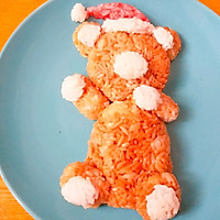 #Enviable Christmas Dinner#Christmas Bear Rice Ball Illustration of how to do it 5