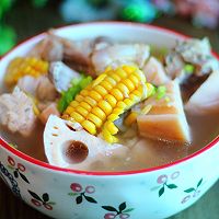 Lotus Root Pork Ribs and Corn Soup Recipe Illustration 9